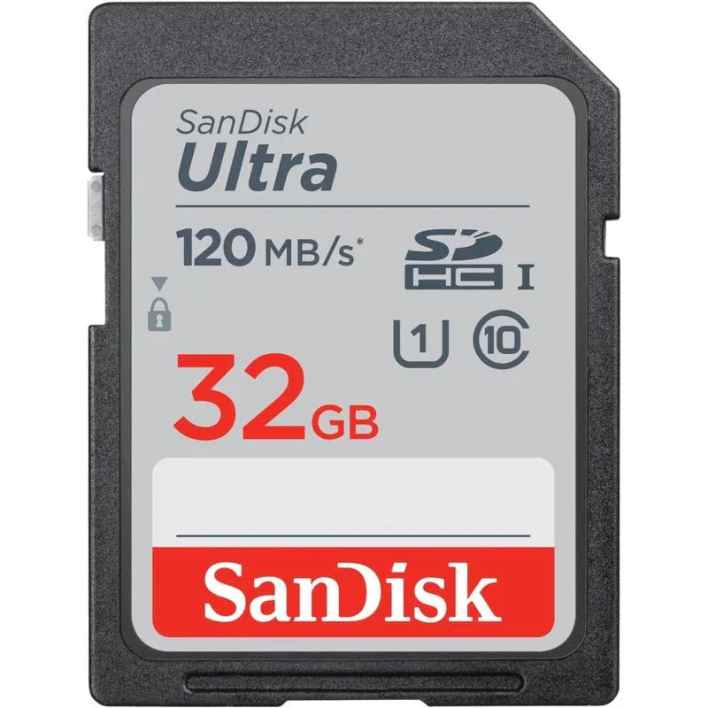 SanDisk 32GB Ultra SDHC UHS-I Memory Card - 120MB/s, C10, U1, Full HD, SD Card - SDSDUN4-032G-GN6IN - eBuy UAE